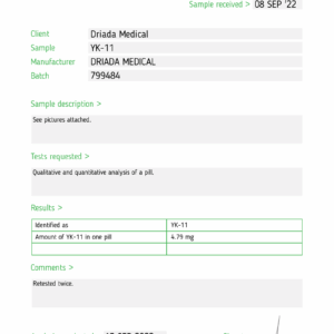 YK11-4,79 mg- Informe de ensayo YK11-4,79-mg-